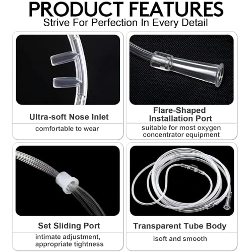 Nasal Cannula for Oxygen Concentrator: 16ft Reusable Soft Oxygen Tubing(Pack of 2) White  
Nasal Cannula Oxygen Concentr