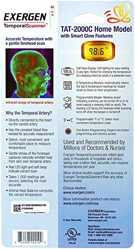 TAT-2000C Temporal Artery Thermometer Scan Digital Display for Fever Detection Best Seller