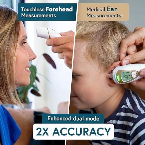 iProvèn Pro Series | Non-Touch Forehead Thermometer with Ear Function | Superior Accuracy for Adults, Kids, Babies | Pre